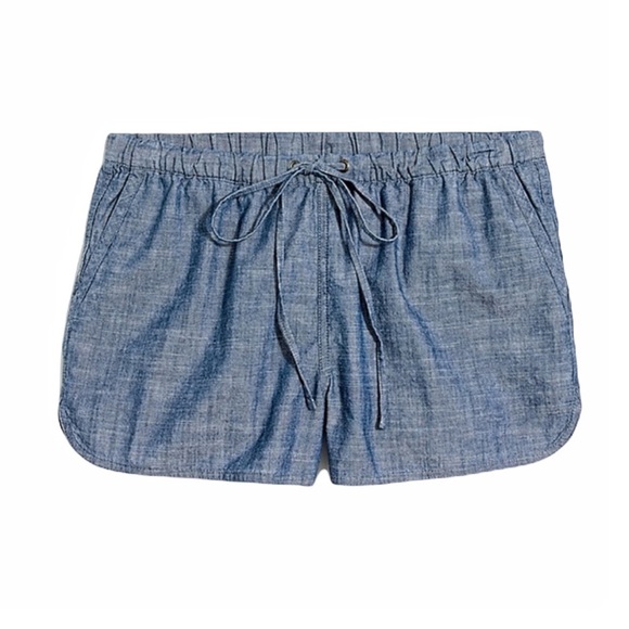 J. Crew Pants - J. Crew 3 Inch Chambray Drawstring Shorts XXS NWT